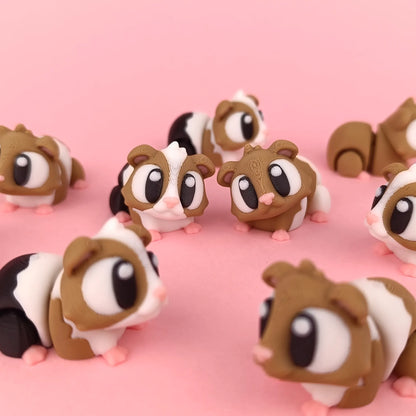 Flexi Guinea Pigs & Cage Playset | 3DGOB - Tattles Told 3D