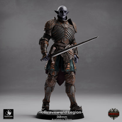 Graveward Legion, Ancient Order Immortalis | D&D TTRPG Miniature | Rescale Miniatures | 3D Print