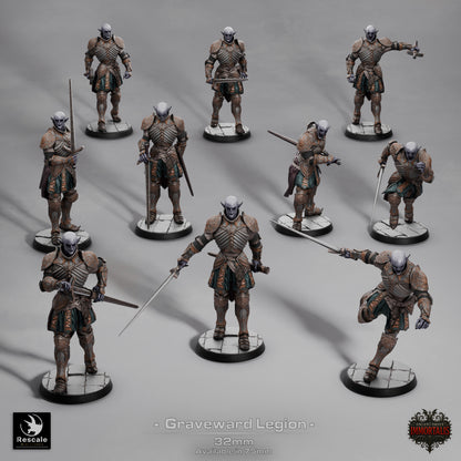 Graveward Legion, Ancient Order Immortalis | D&D TTRPG Miniature | Rescale Miniatures | 3D Print