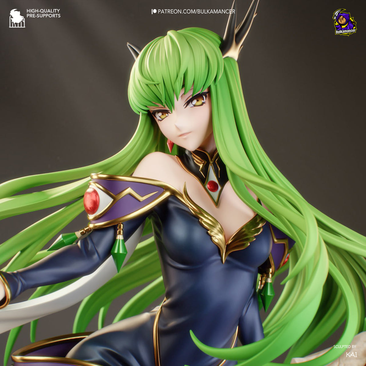 Green Witch | Resin Garage Kit Figure | Bulkamancer Sculpts