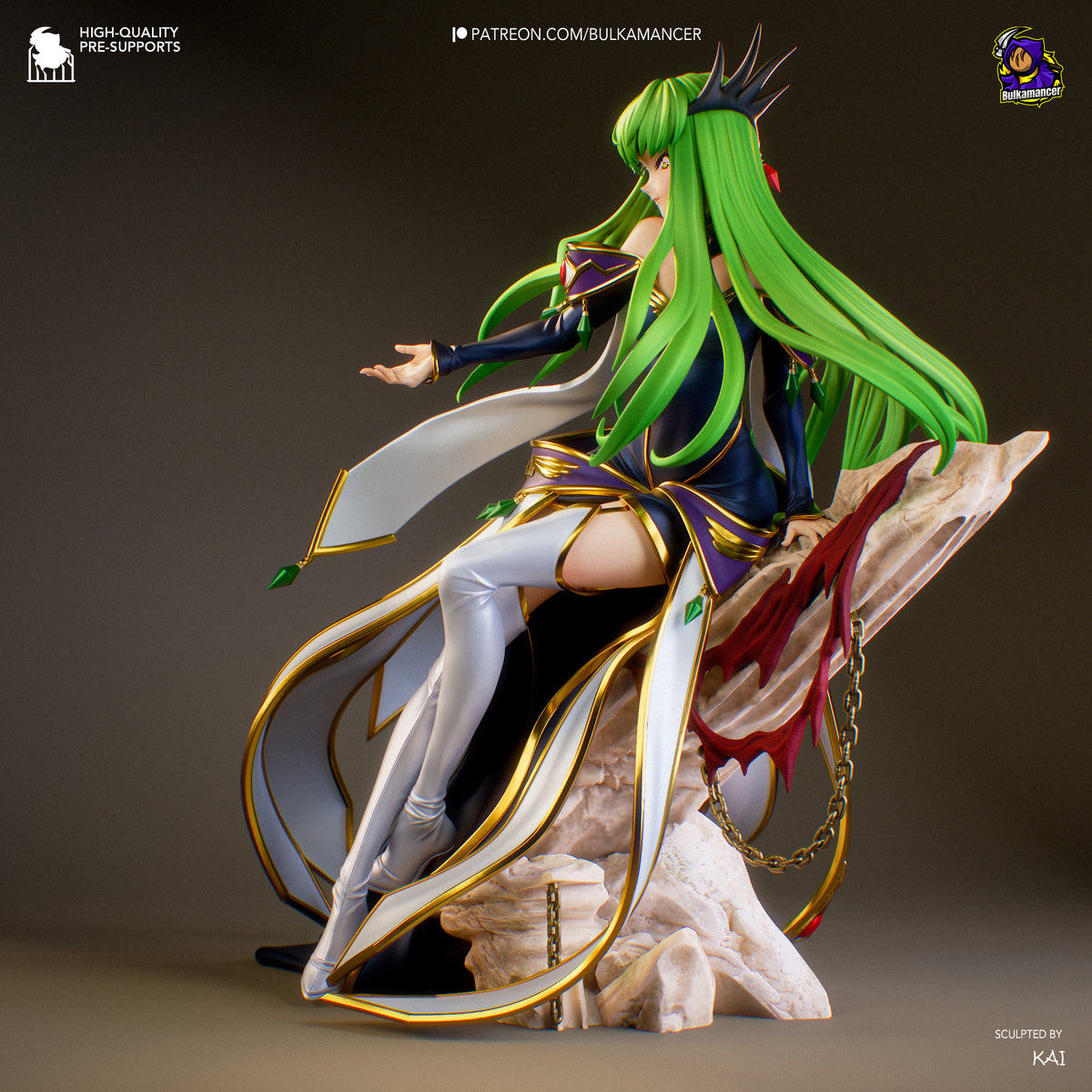 Green Witch | Resin Garage Kit Figure | Bulkamancer Sculpts