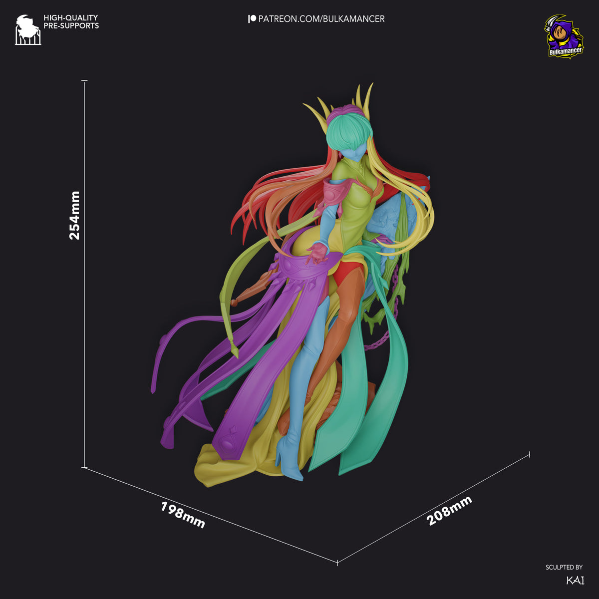 Green Witch | Resin Garage Kit Figure | Bulkamancer Sculpts