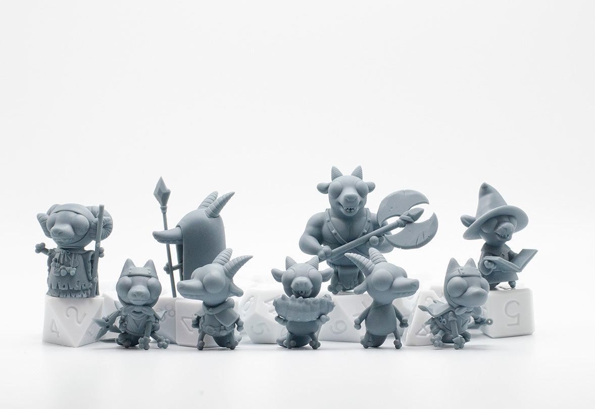 Cute Kobolds | Gaming Miniature TTRPG D&D | Found Family Adventurecrafts