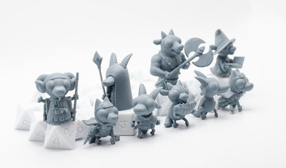 Cute Kobolds | Gaming Miniature TTRPG D&D | Found Family Adventurecrafts