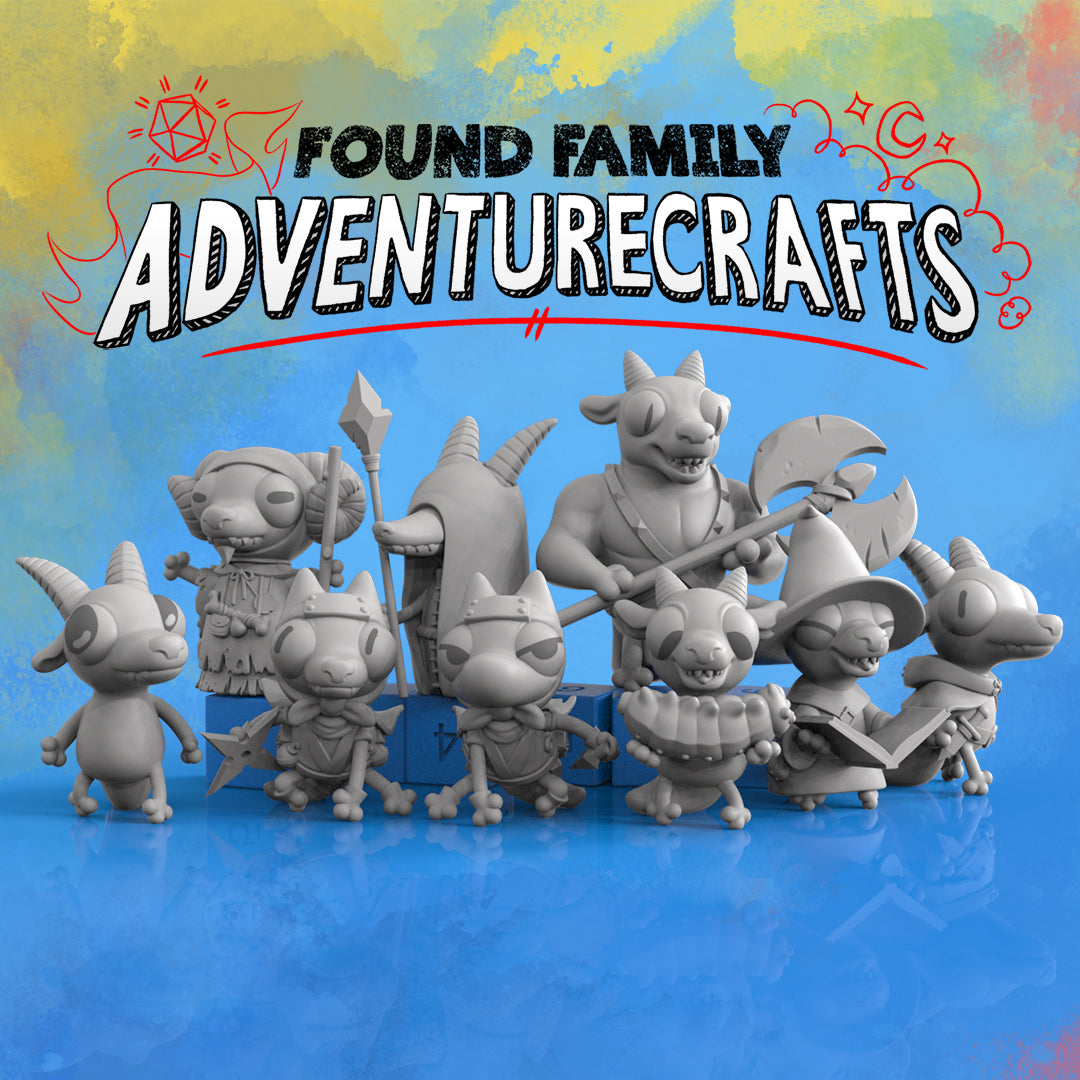 Cute Kobolds | Gaming Miniature TTRPG D&D | Found Family Adventurecrafts