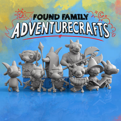Cute Kobolds | Gaming Miniature TTRPG D&D | Found Family Adventurecrafts
