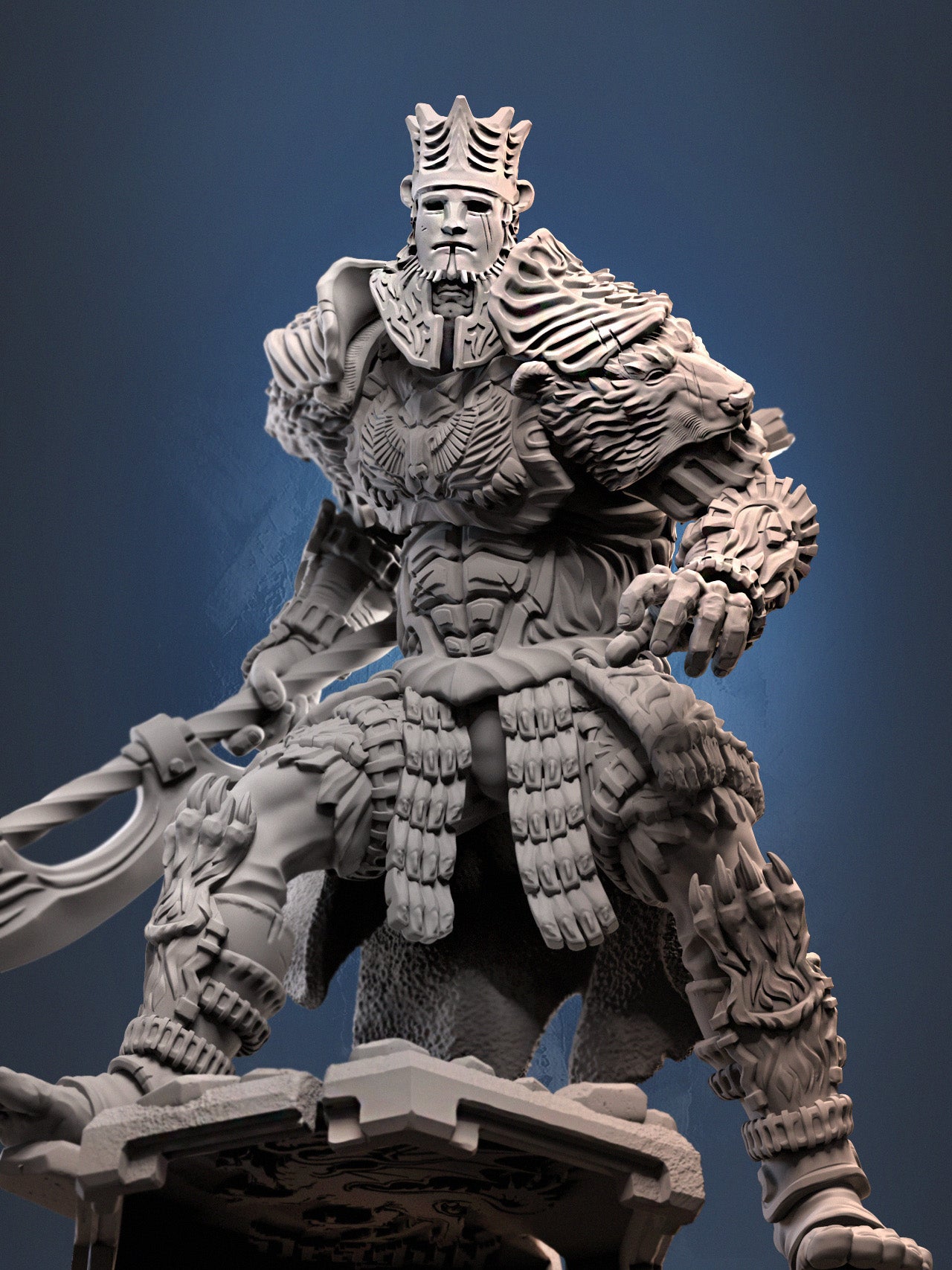 Champion Gumbear | D&D TTRPG Miniature | Dragun Studios