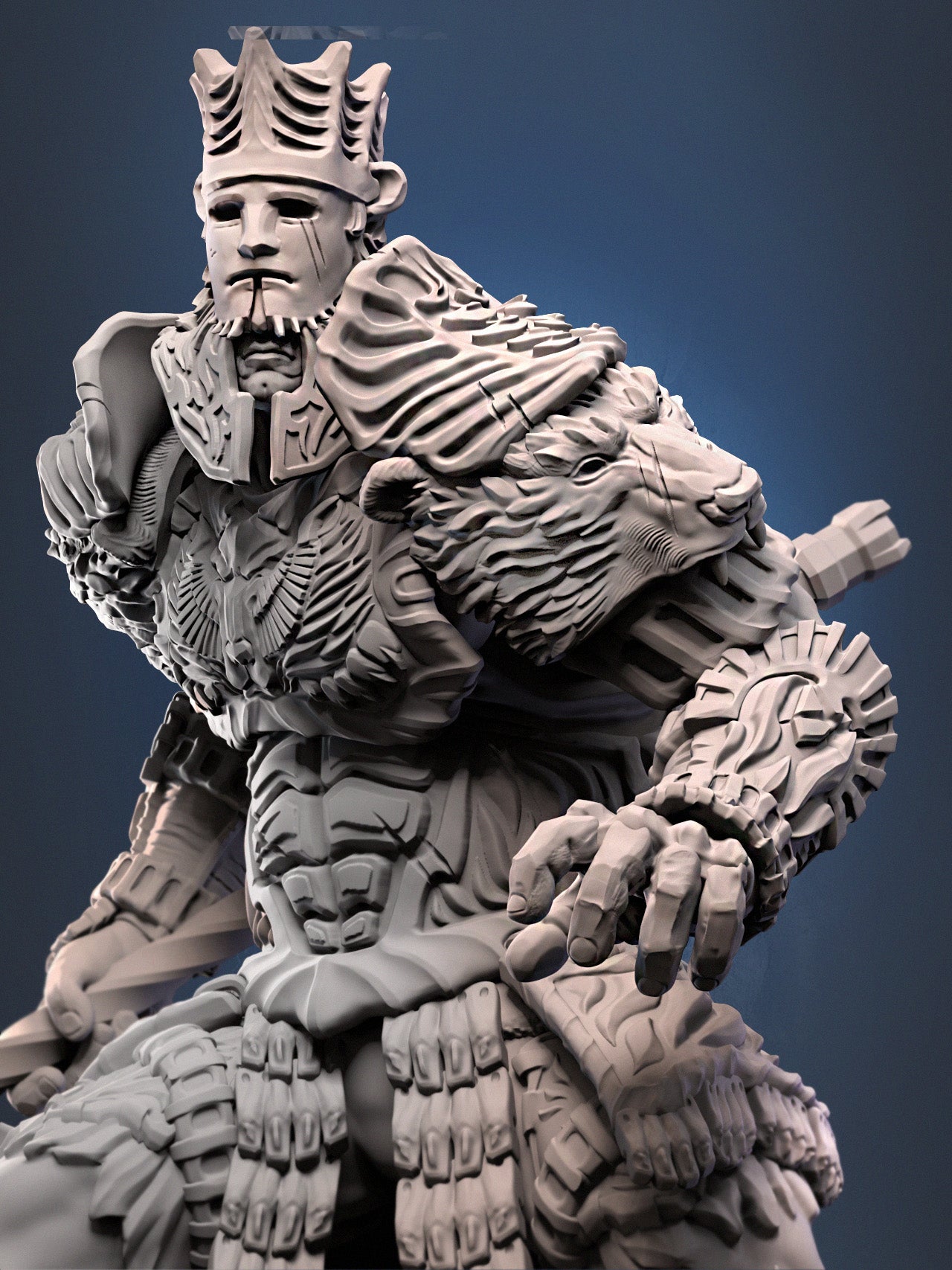 Champion Gumbear | D&D TTRPG Miniature | Dragun Studios