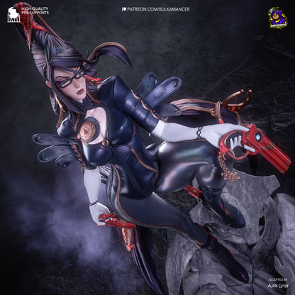 Bruja Pistolera | Figura de Resina de Garaje | Esculturas de Bulkamancer