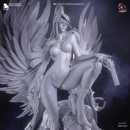 Bruja Pistolera | Figura de Resina de Garaje | Esculturas de Bulkamancer