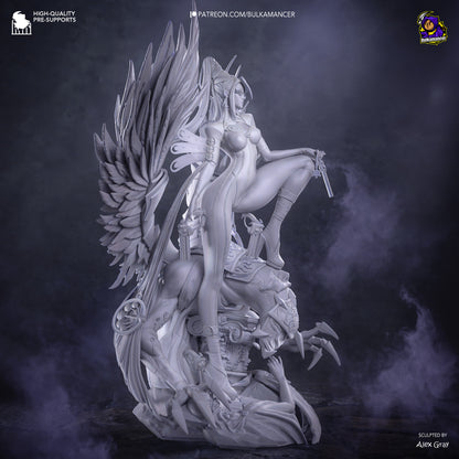 Bruja Pistolera | Figura de Resina de Garaje | Esculturas de Bulkamancer