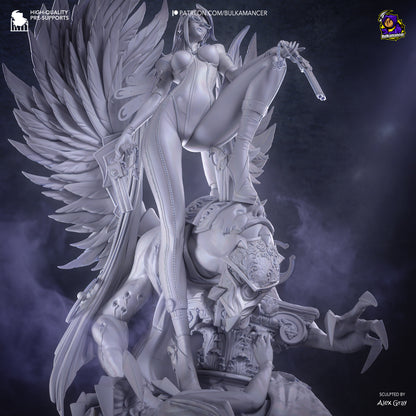 Bruja Pistolera | Figura de Resina de Garaje | Esculturas de Bulkamancer