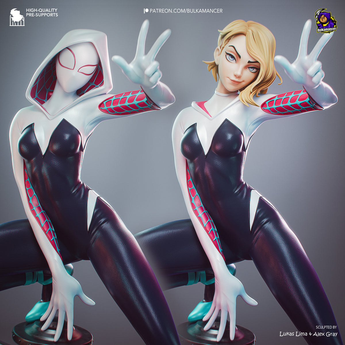 Gymnast Spider | Resin Garage Kit Figure | Bulkamancer Sculpts