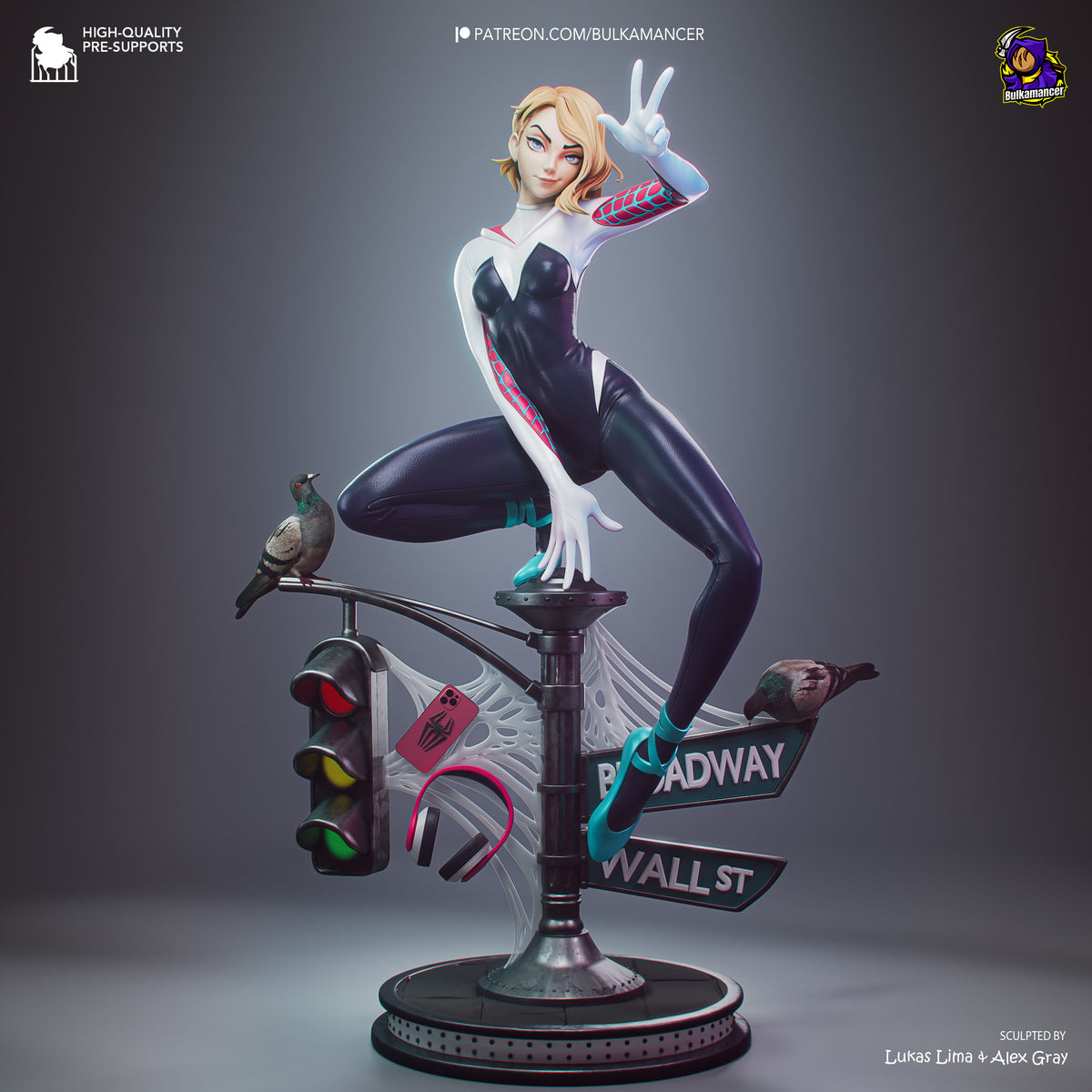 Gymnast Spider | Resin Garage Kit Figure | Bulkamancer Sculpts
