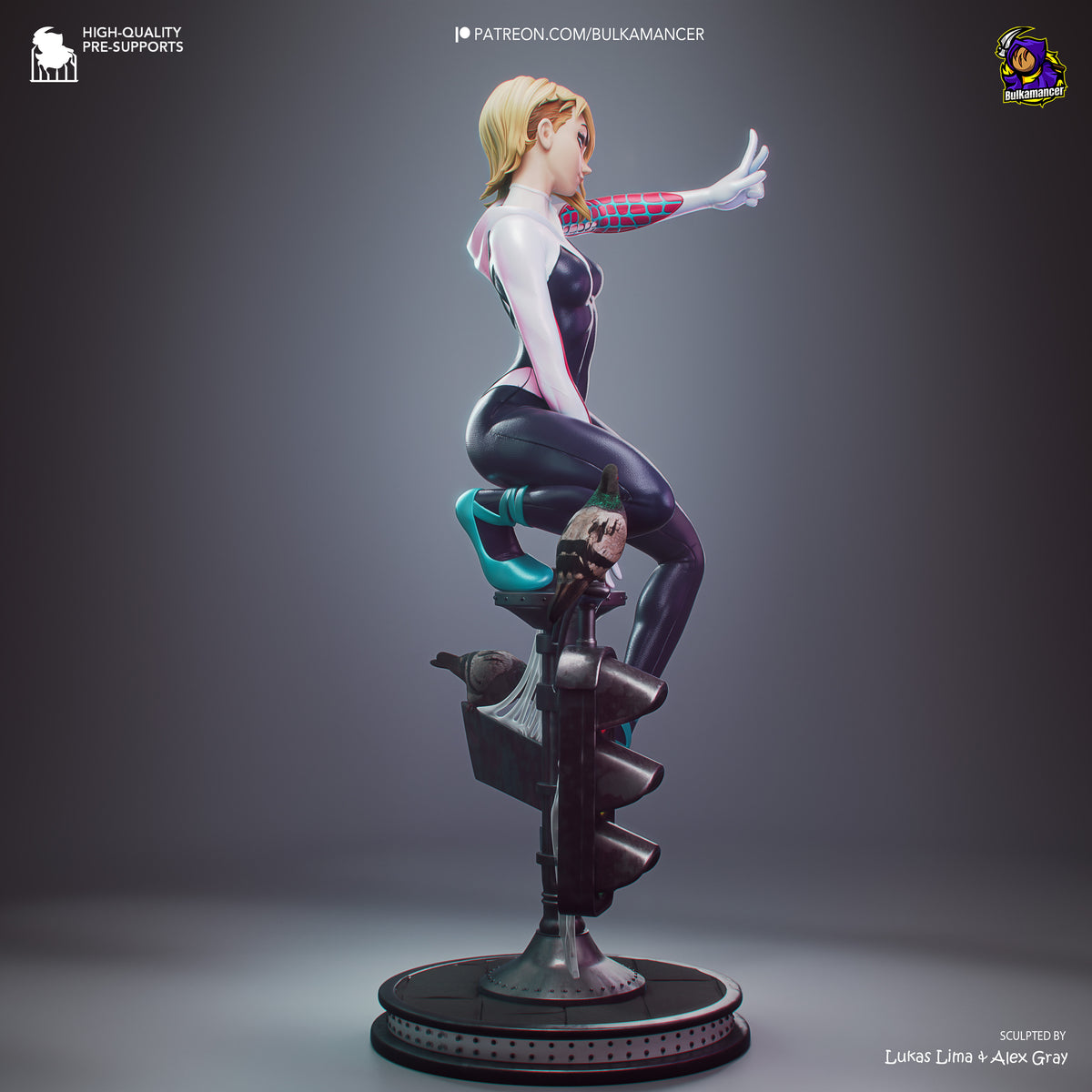Gymnast Spider | Resin Garage Kit Figure | Bulkamancer Sculpts