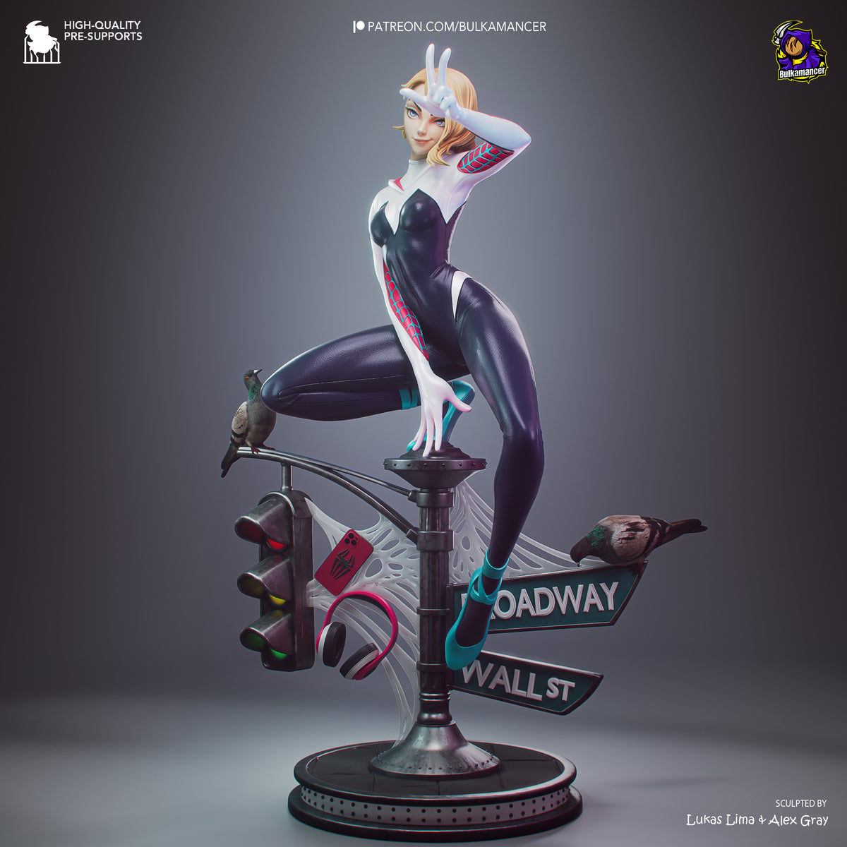 Gymnast Spider | Resin Garage Kit Figure | Bulkamancer Sculpts