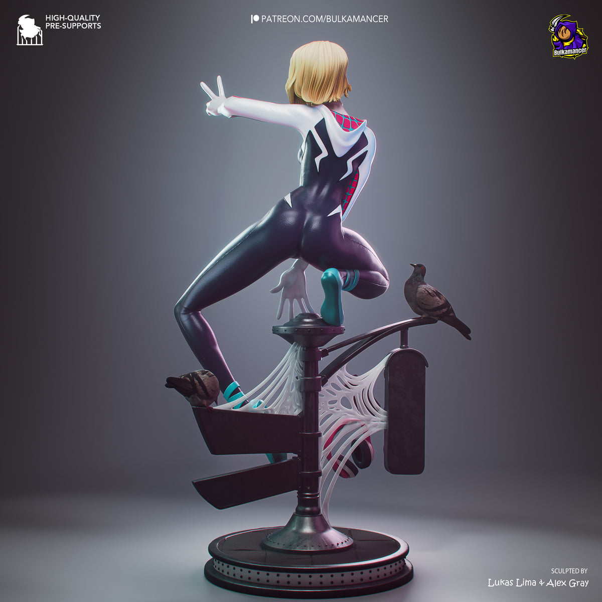Gymnast Spider | Resin Garage Kit Figure | Bulkamancer Sculpts