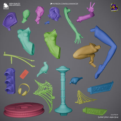 Gymnast Spider | Resin Garage Kit Figure | Bulkamancer Sculpts
