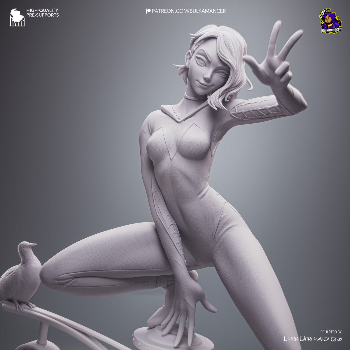 Gymnast Spider | Resin Garage Kit Figure | Bulkamancer Sculpts
