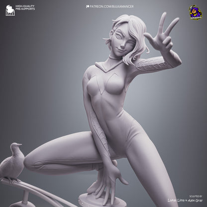 Gymnast Spider | Resin Garage Kit Figure | Bulkamancer Sculpts