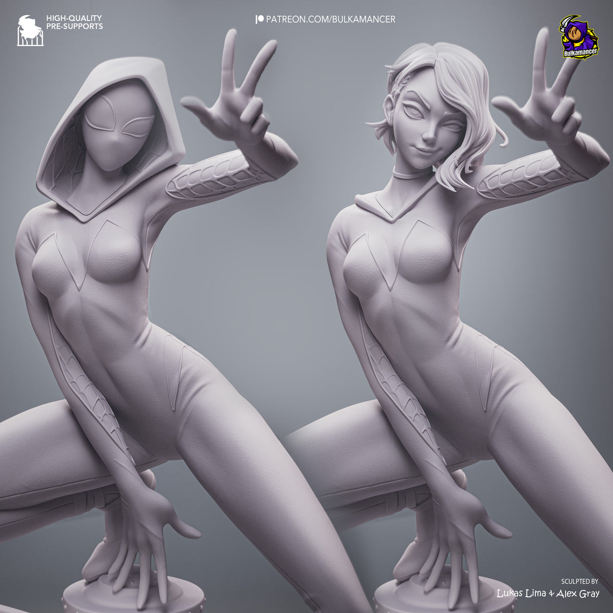 Gymnast Spider | Resin Garage Kit Figure | Bulkamancer Sculpts