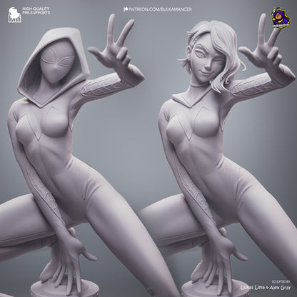 Gymnast Spider | Resin Garage Kit Figure | Bulkamancer Sculpts