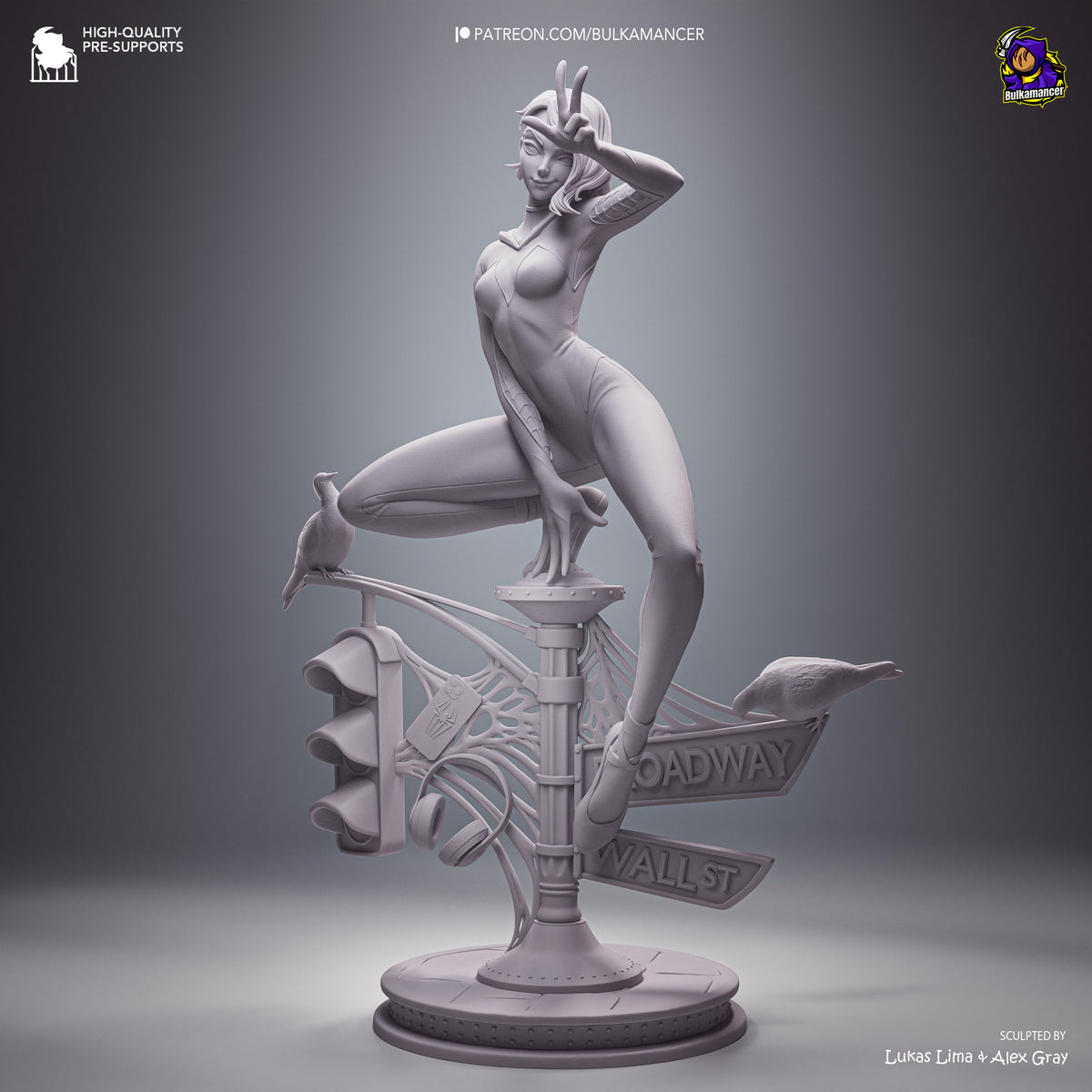 Gymnast Spider | Resin Garage Kit Figure | Bulkamancer Sculpts