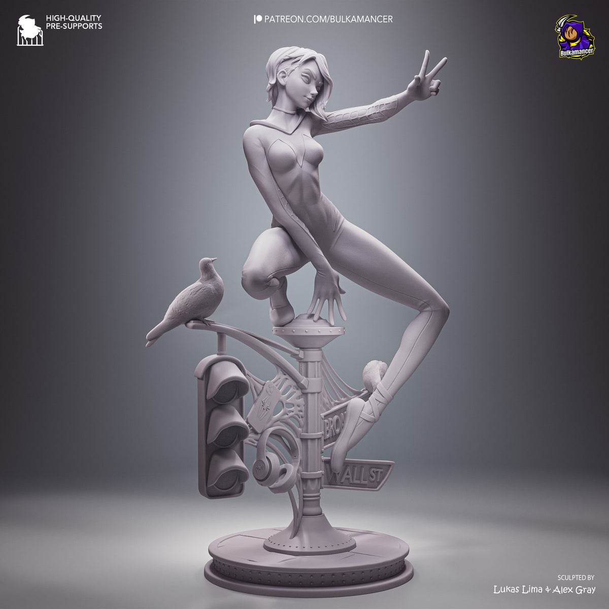 Gymnast Spider | Resin Garage Kit Figure | Bulkamancer Sculpts