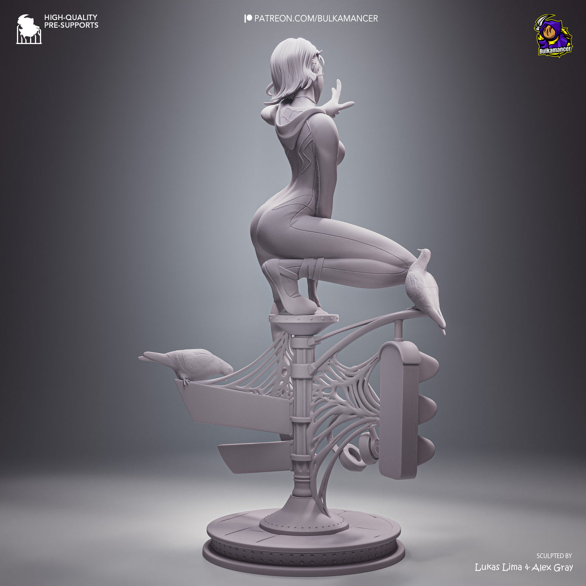 Gymnast Spider | Resin Garage Kit Figure | Bulkamancer Sculpts