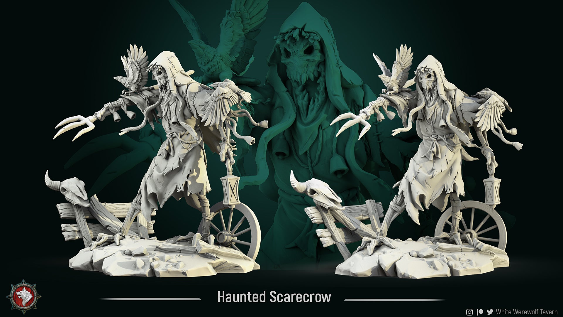 Raven Invasion Collection | Gaming or Display Miniature | White Werewolf Tavern