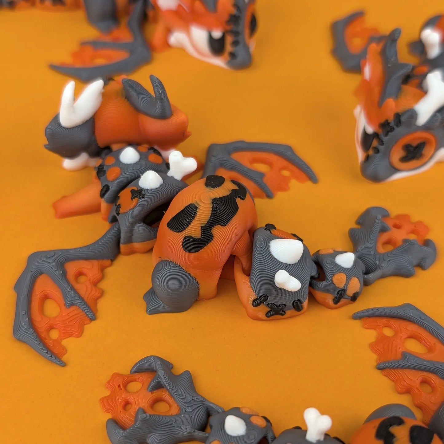 Flexi Halloween Mini Dragon & Egg | 3DGOB - Tattles Told 3D
