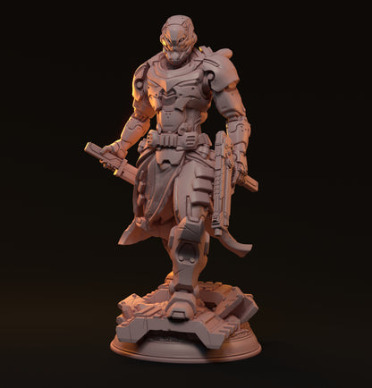 Heim, Cyberpunk Soldier | D&D TTRPG Miniature | Hardwitch Games