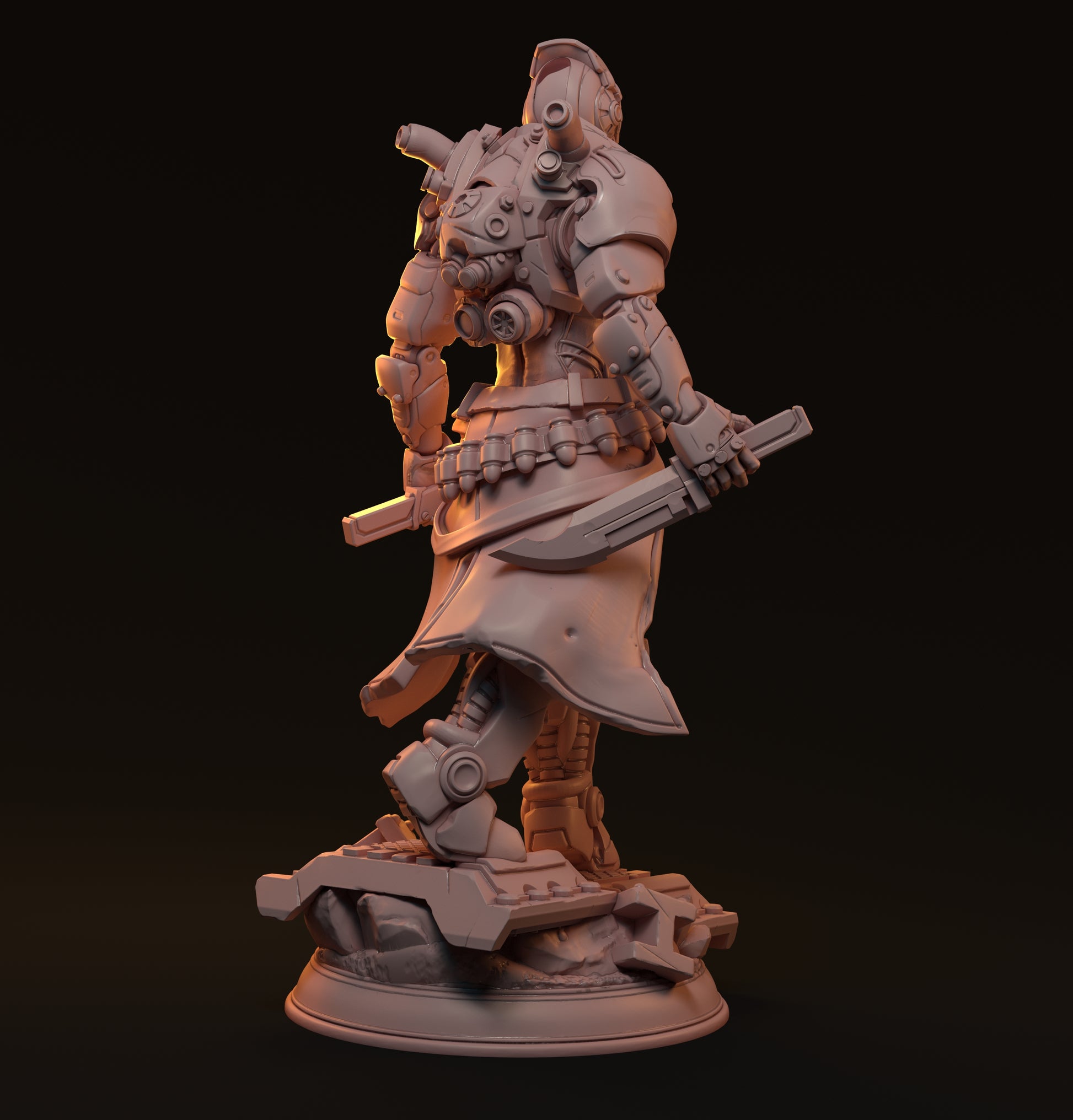 Heim, Cyberpunk Soldier | D&D TTRPG Miniature | Hardwitch Games