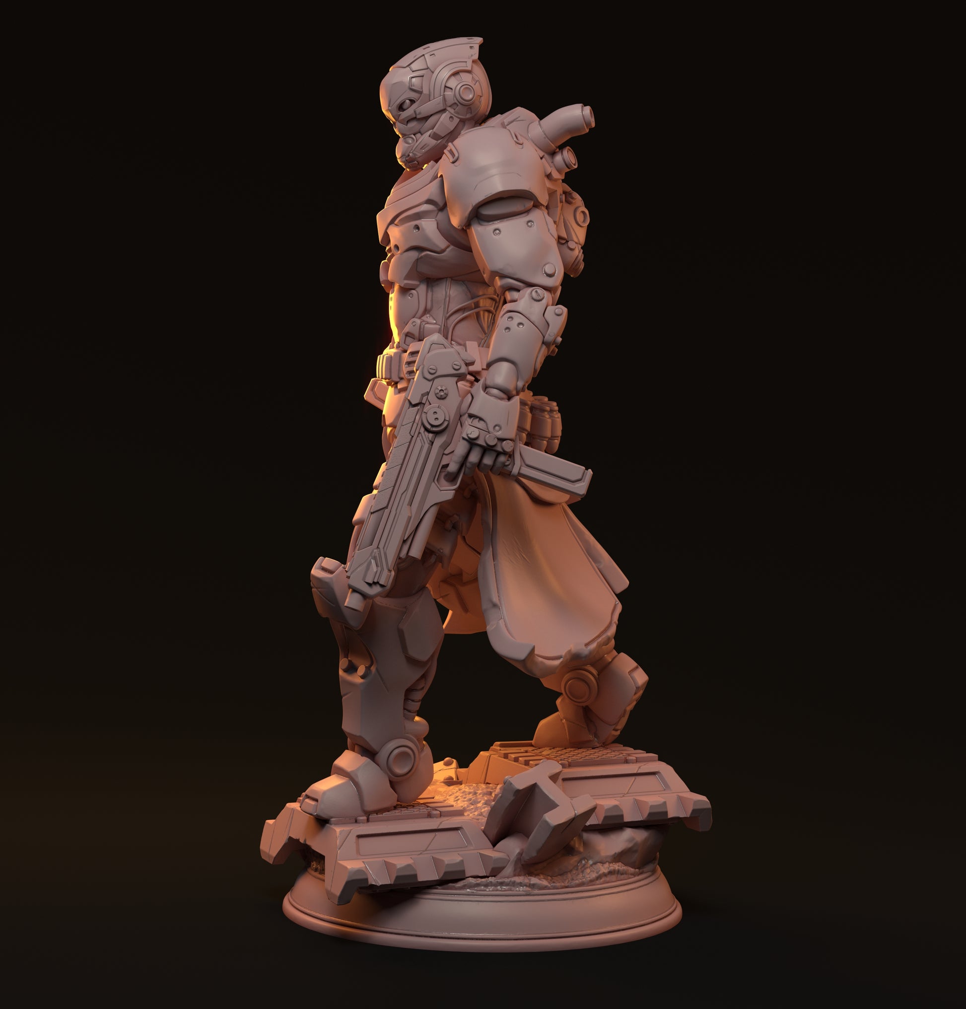 Heim, Cyberpunk Soldier | D&D TTRPG Miniature | Hardwitch Games