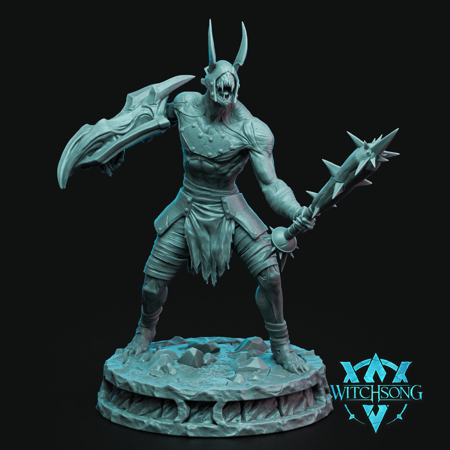 The Hellforged Warband | Tabletop Gaming Mini or Bust | D&D TTRPG Monster Miniature Statue | Witchsong Miniatures