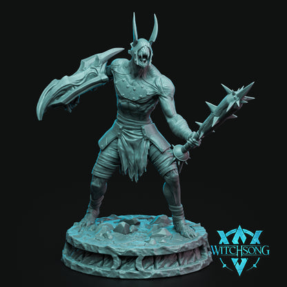 The Hellforged Warband | Tabletop Gaming Mini or Bust | D&D TTRPG Monster Miniature Statue | Witchsong Miniatures