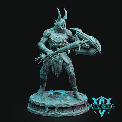 The Hellforged Warband | Tabletop Gaming Mini or Bust | D&D TTRPG Monster Miniature Statue | Witchsong Miniatures
