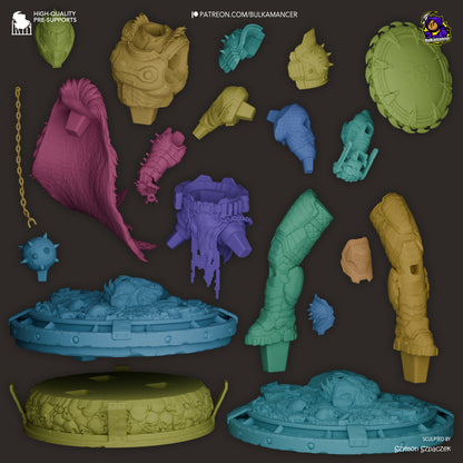 Hellwalker | Resin Garage Kit Figure Game Fan Art | Bulkamancer Sculpts