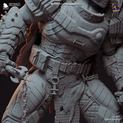 Hellwalker | Resin Garage Kit Figure Game Fan Art | Bulkamancer Sculpts