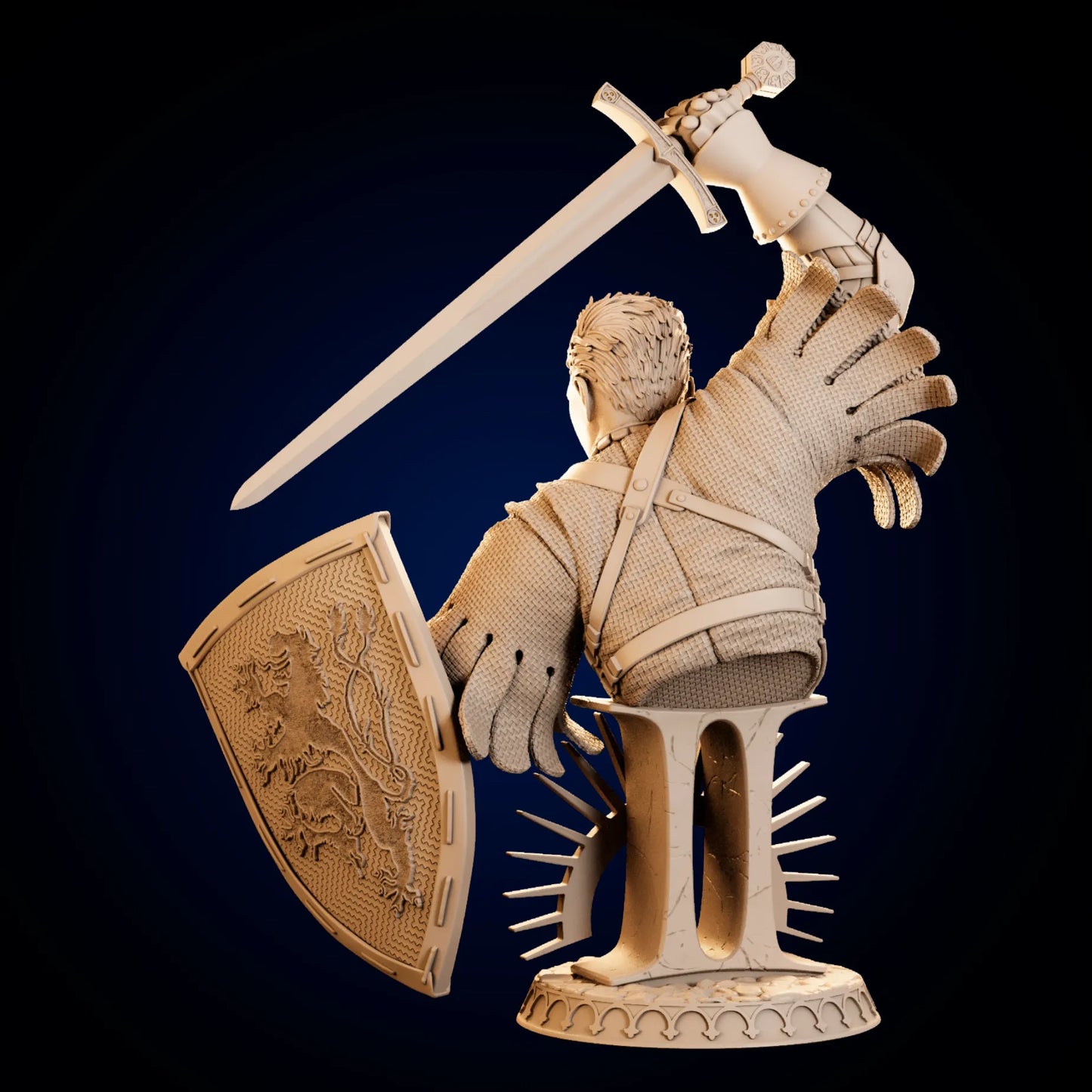 Warrior Henry Bust | Resin Garage Kit | Volition Miniatures