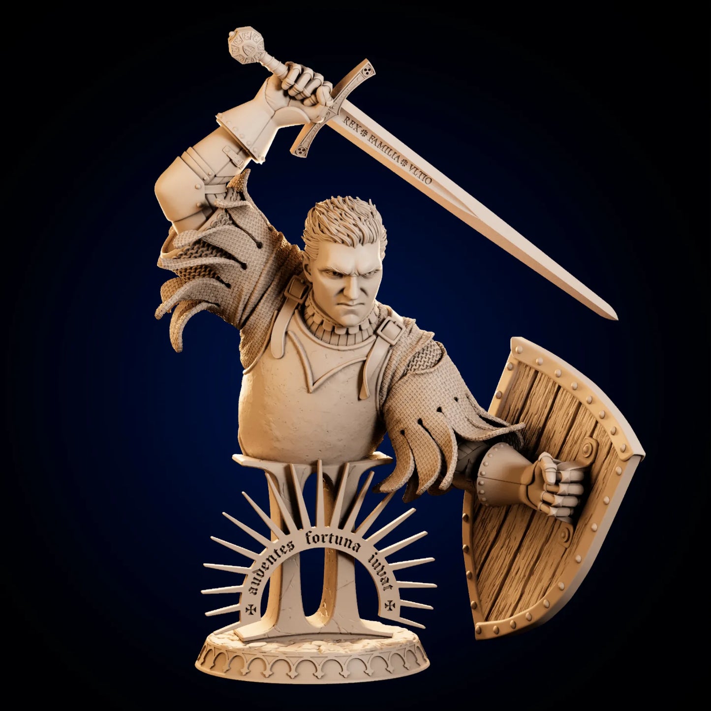Warrior Henry Bust | Resin Garage Kit | Volition Miniatures