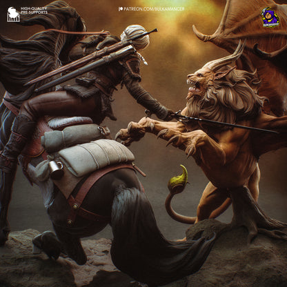 Hunt in the Wilds | Resin Garage Kit Figure Game Fan Art | Bulkamancer Sculpts