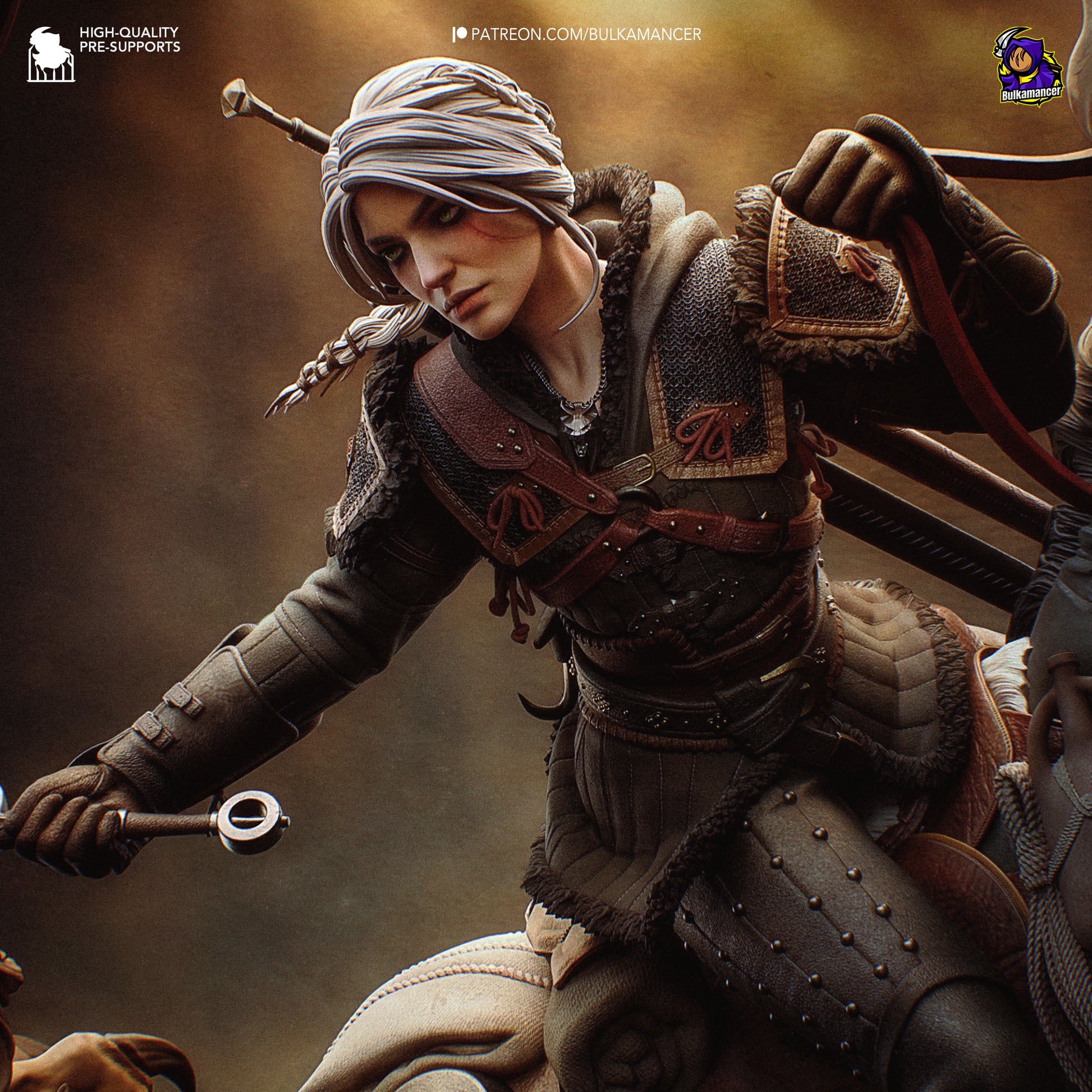 Hunt in the Wilds | Resin Garage Kit Figure Game Fan Art | Bulkamancer Sculpts