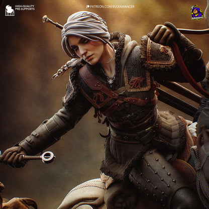 Hunt in the Wilds | Resin Garage Kit Figure Game Fan Art | Bulkamancer Sculpts