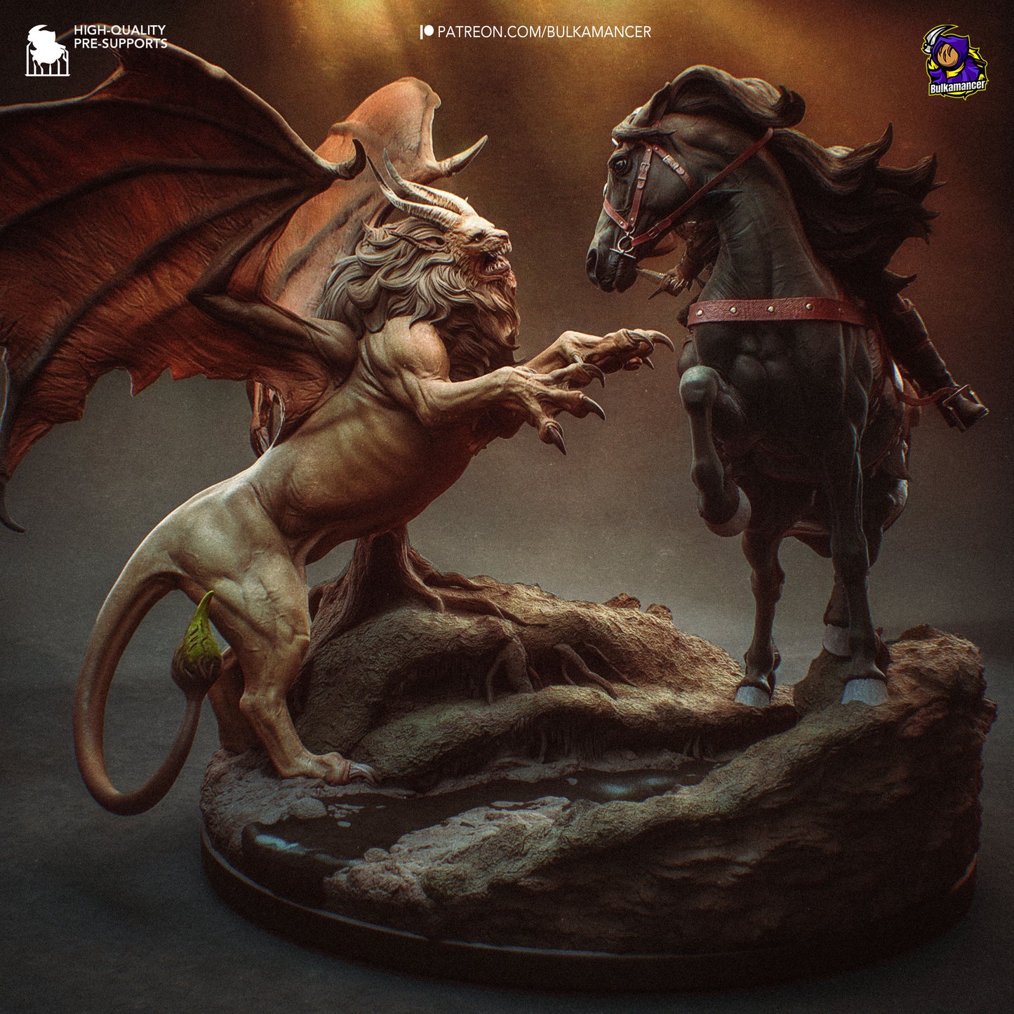 Hunt in the Wilds | Resin Garage Kit Figure Game Fan Art | Bulkamancer Sculpts