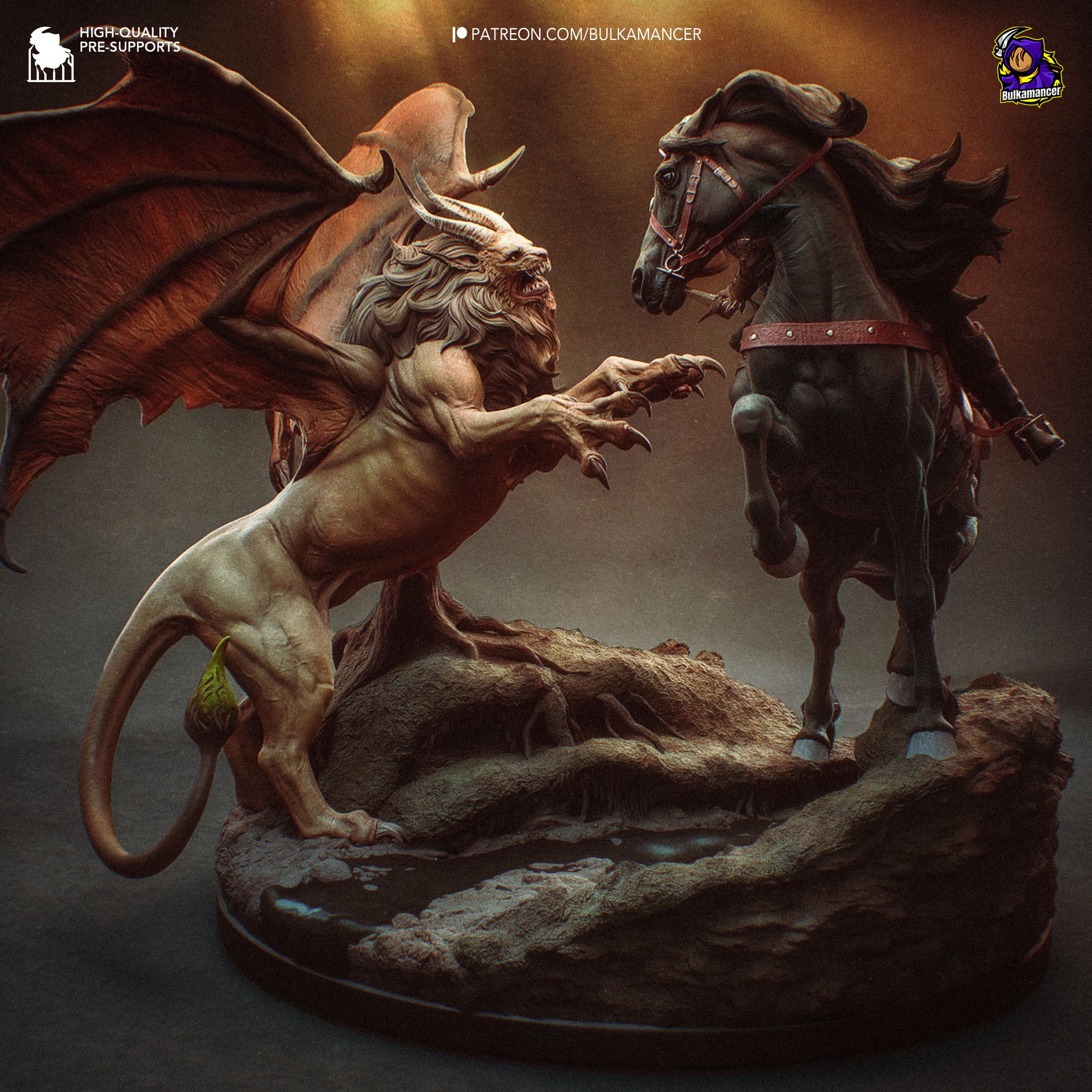 Hunt in the Wilds | Resin Garage Kit Figure Game Fan Art | Bulkamancer Sculpts