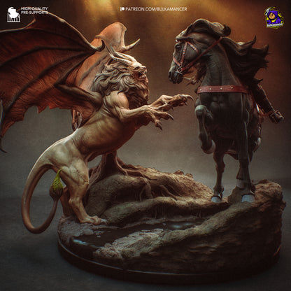 Hunt in the Wilds | Resin Garage Kit Figure Game Fan Art | Bulkamancer Sculpts