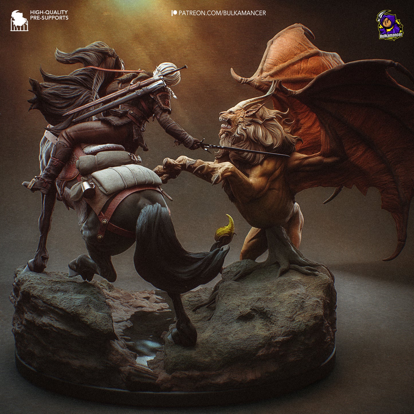 Hunt in the Wilds | Resin Garage Kit Figure Game Fan Art | Bulkamancer Sculpts