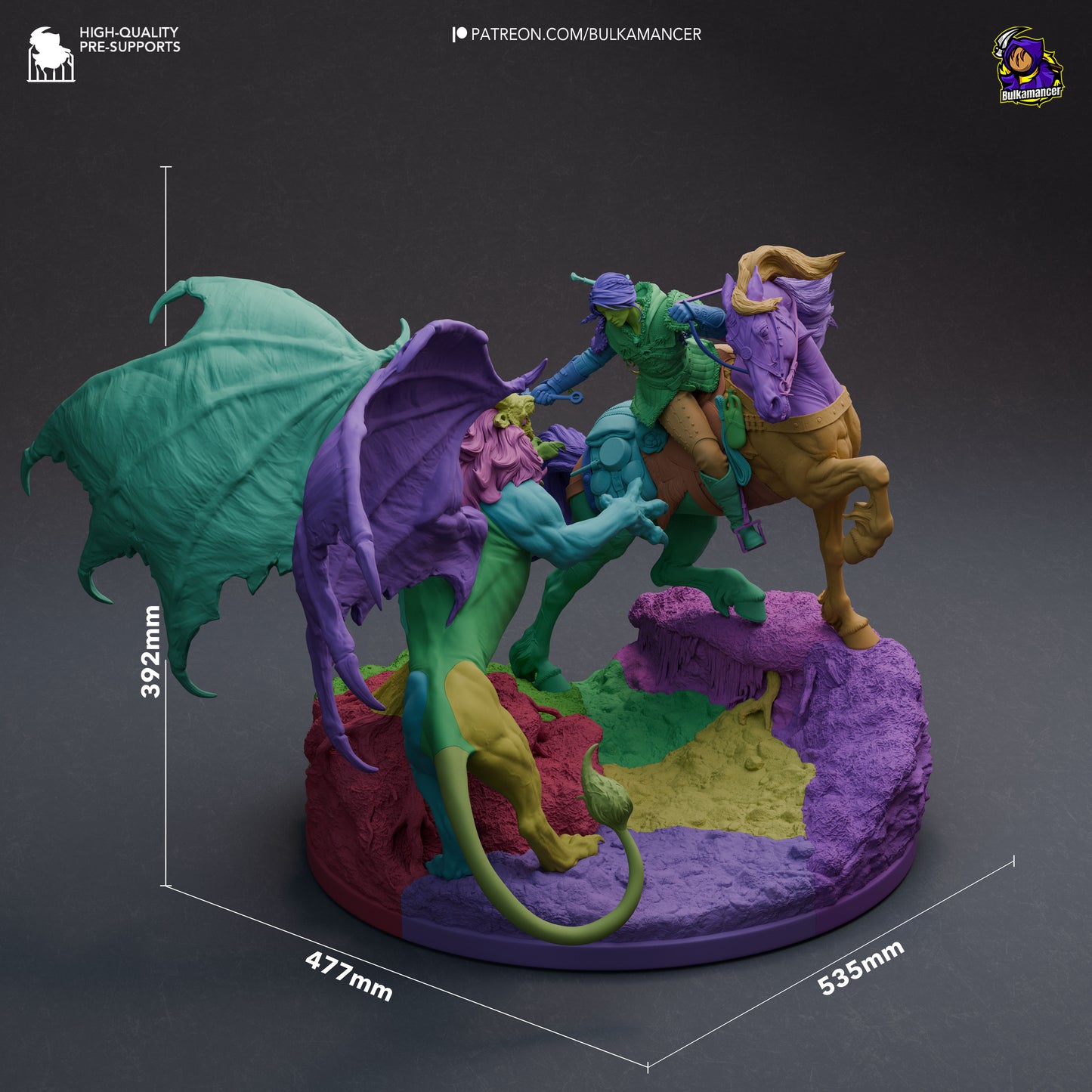 Hunt in the Wilds | Resin Garage Kit Figure Game Fan Art | Bulkamancer Sculpts