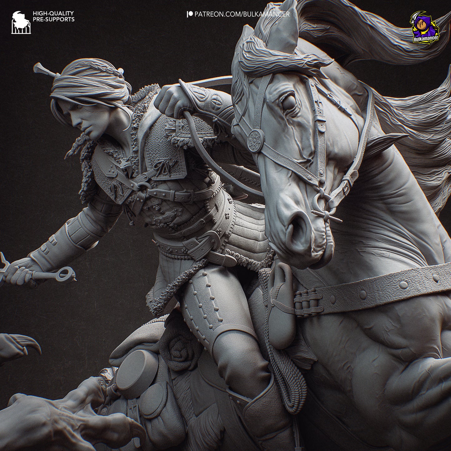 Hunt in the Wilds | Resin Garage Kit Figure Game Fan Art | Bulkamancer Sculpts